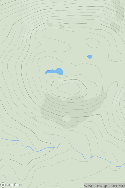 Thumbnail image for Beinn Lochain [Arran and Holy Island] showing contour plot for surrounding peak